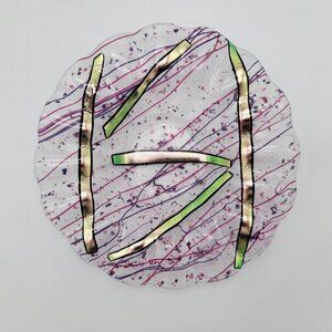Marilyn Catlow Signed Fused Art Glass Bowl